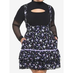 Kuromi Fortune Teller Tiered Suspender Skirt Plus Size 1